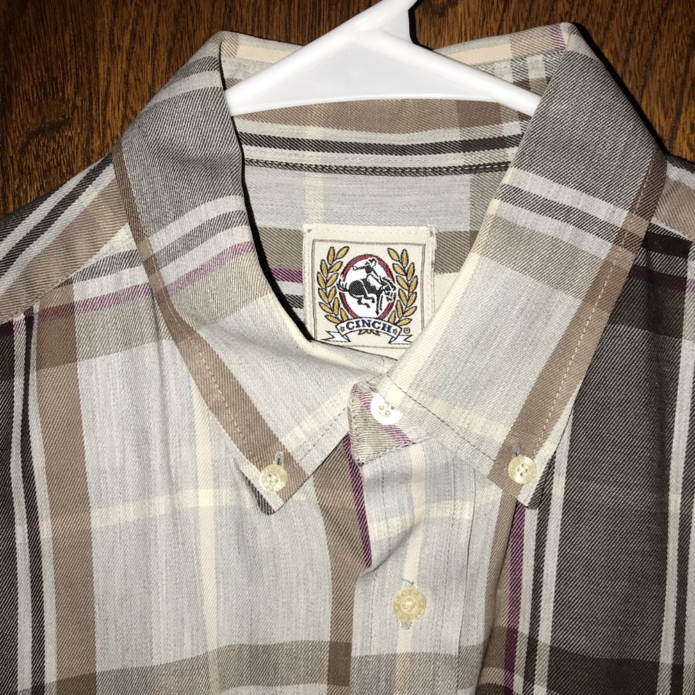 Cinch shirt men’s like new long sleeved
